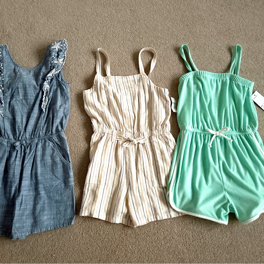 Girls Bundle of  Rompers ( Size 10/12) NEW